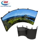 Naked Eye 3D Curved LED Display Screen 1920hz For Mall Facade Advertising